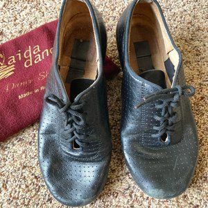 AIDA Dancesport black leather practice shoes 121 Jenalyn for women 23cm (US6)